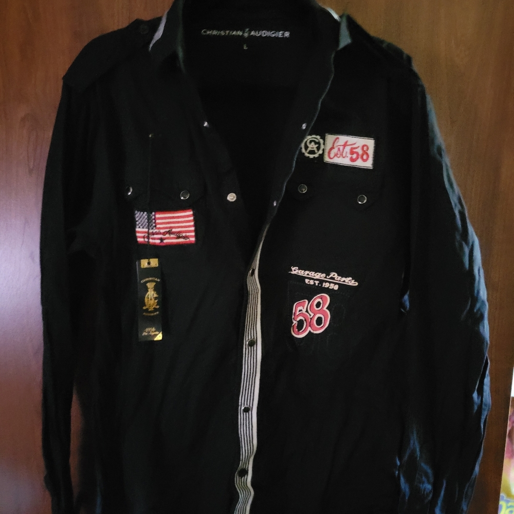 CHRISTIAN AUDIGIER BUTTON DOWN SHIRT - Picture 8 of 16
